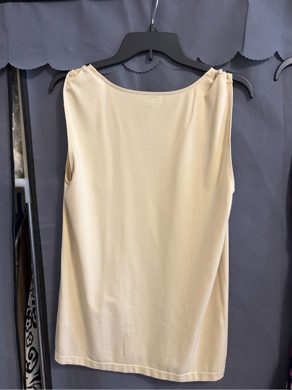 George Cream Sleeveless Tank Top